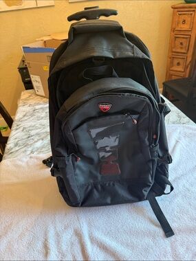 Ducati Corse Men's Black Backpack — Commuter & Travel Ready